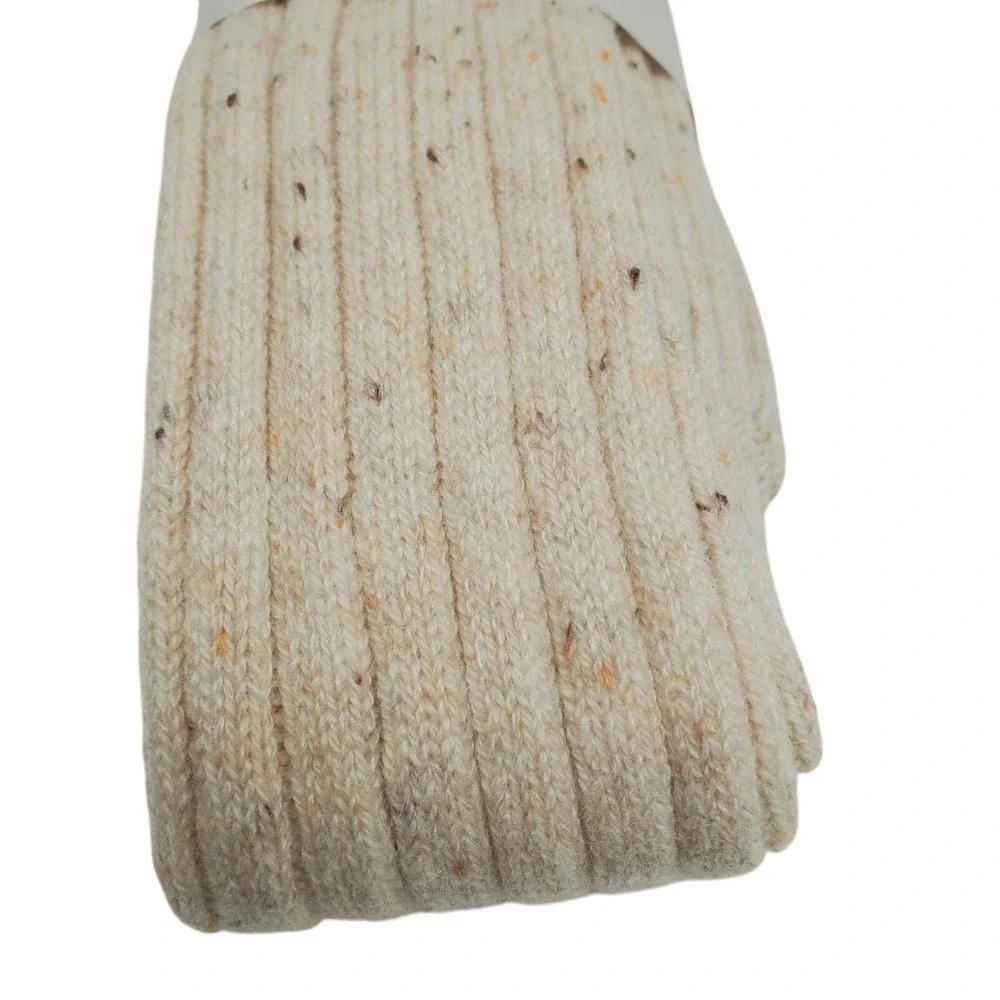 Cashmere Knee High Socks Medium Tan Garnet Hill 9-11 Donegal Warm Cozy Holiday M
